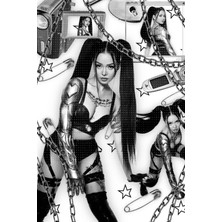 Anime And Your World Bella Poarch Defter 1 Adet Özel Tasarım A4 Boyutu 21*29 cm Telli Kareli Büyük Boy Defter