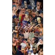 Anime And Your World Xxxtentacion Defter 1 Adet Özel Tasarım A4 Boyutu 21*29 cm Telli Kareli Büyük Boy Defter