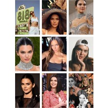 Anime And Your World Kendall Jenner Defter 1 Adet Özel Tasarım A4 Boyutu 21*29 cm Telli Kareli Büyük Boy Defter