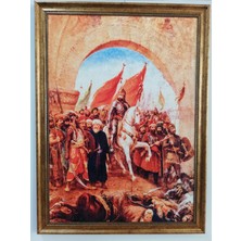 Dora Halı Tablo Yıkanabilir Solmayan Parlak ve Canlı 60CM x 80 cm Dekoratif Çerçeveli Taplo