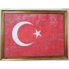 Dora Halı Tablo Yıkanabilir Solmayan Parlak ve Canlı 60CM x 80 cm Dekoratif Çerçeveli Taplo