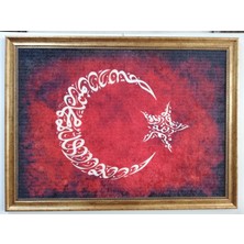 Dora Halı Tablo Yıkanabilir Solmayan Parlak ve Canlı 60CM x 80 cm Dekoratif Çerçeveli Taplo