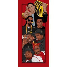 Anime And Your World Snoop Dogg  Defter 1 Adet Özel Tasarım A4 Boyutu 21*29 cm Telli Çizgisiz Büyük Boy Defter