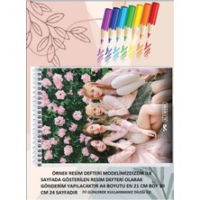 Anime And Your World Bebek Sevimli  Resim Defteri Çizim Defteri Telli A4 Boyutu Pvc Kaplı 21×29 cm 32 Sayfa