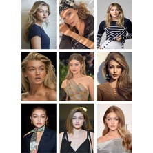 Anime And Your World  Gigi Hadid Defter 1 Adet Özel Tasarım A4 Boyutu 21*29 cm Telli Çizgili Büyük Boy Defter