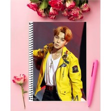 Anime And Your World Jimin Bts Defter 1 Adet Özel Tasarım A4 Boyutu 21*29 cm  Telli Çizgisiz Büyük Boy defter