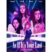 Anime And Your World Blackpink Manga  Resim Defteri Çizim Defteri Telli A4 Boyutu Pvc Kaplı 21×29 cm 32 Sayfa
