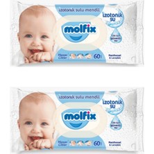 Molfix Hassas Ciltler Için Izotonik Sulu Islak Mendil 2 Paket