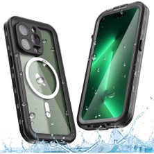 Wowacs Apple iPhone 14 Pro Max ile Uyumlu Kılıf Su Geçirmez 360 Derece Koruma Waterproof Telefon Kılıfı