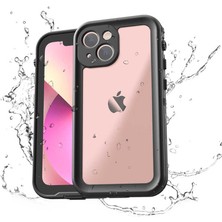 Wowacs Apple iPhone 13 ile Uyumlu Kılıf Su Geçirmez 360 Derece Koruma Waterproof Telefon Kılıfı