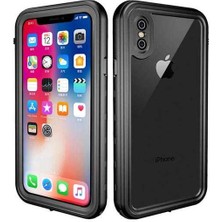 Wowacs Apple iPhone x ile Uyumlu Kılıf Su Geçirmez 360 Derece Koruma Waterproof Telefon Kılıfı