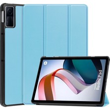 XHAPPY ARCTIC HUNTER Redmi Pad Tablet Bilgisayar Koruyucu Kılıf Kırmızı Pirinç Tablet 10.61 Inç Üç Katlı Düz Renk Koruyucu Kılıf 10.6 Kabuk (Yurt Dışından)