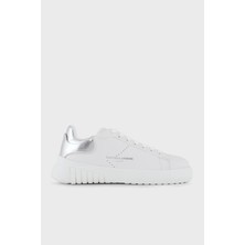 Emporio Armani Hakiki Deri Sneaker Ayakkabı Bayan Ayakkabı X3X187 XN850 M696