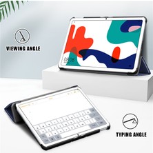 XHAPPY ARCTIC HUNTER Huawei Matepad 10.4 Tablet Kılıfı Üç Katlı Düz Renk 10.4 Inç Deri Kılıf Kabuğu (Yurt Dışından)