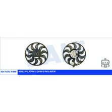 Kale 418500-FAN Motoru Pervaneli Opel Astra H-Zafıra B 280W-315MM