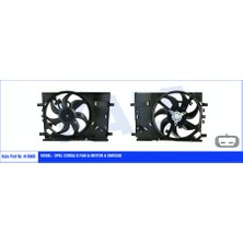 Kale 418900-FAN Motoru Davlumbazlı Opel Corsa D 130W-390MM