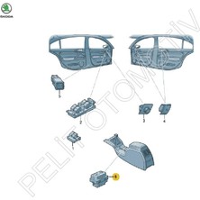 Pelit Otomotiv Octavia Merkezi Kilit Düğmesi 1Z0962125A (2004-2013)