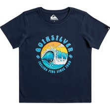 Quiksilver Lighttunnel K Erkek Çocuk Mavi Tişört