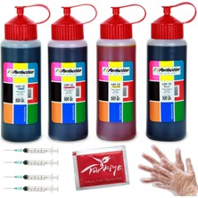 Hp , Epson, Canon, Brother Tanklı Yazıcı Üniversal Mürekkep Dolum Seti 4X500 Ml. 25.000 Sf.