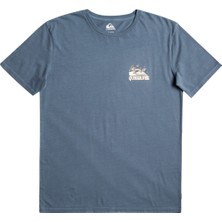 Quiksilver Enjoynotdestroy Erkek Mavi Tişört