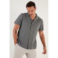 Buratti Pamuklu Regular Fit Kısa Kollu Gömlek Erkek Gömlek 5902640