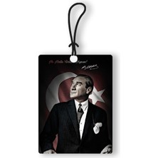 Atatürk 2 Ahşap Oto Dikiz Ayna Süsü