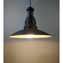 Mylights Retro  Rustik  Vintage  Siyah Metal Sarkıt Avize C