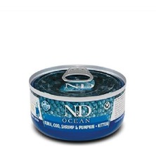 N&d Ocean Ton Balığı Morina, Karidesli, Balkabaklı Yavru Kedi Konservesi Pumpkin 70 gr x 12 Adet