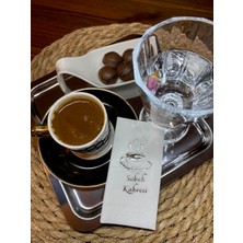 Kidspartim Gümüş Yaldızlı Beyaz Sabah Kahvesi Peçete 6X12 cm