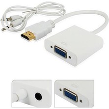 Atech HDMI To VGA Kablo Çevirici Dönüştürücü + Ses