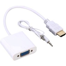 Atech HDMI To VGA Kablo Çevirici Dönüştürücü + Ses