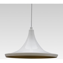 Mylights  Modern Spor Beyaz Metal Avize 36 cm  En