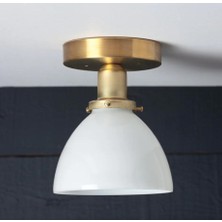 Mylights  Eskitme Opal Camlı  Plofnyer Tavan Avize Tavan Armatür Aplik  Cam Cap  14CM