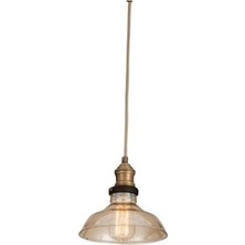 Mylights Vintage  Rustik Retro Camlı Sarkıt Avize En 20 cm