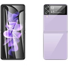 Heptek İletişim Samsung Galaxy Z Flip 4 Ekran Koruyucu Kavisli Silikon Yapılı (Narr Tpu Body)