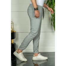 Modamesto Erkek Gri Relaxed Fit Jogger Pantolon