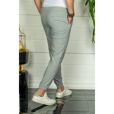 Modamesto Erkek Gri Relaxed Fit Jogger Pantolon