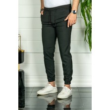 Modamesto Erkek Siyah Relaxed Fit Jogger Pantolon