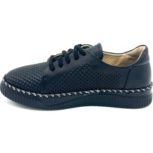 Nostra Shoes Konfo Hakiki Deri Kadın Siyah Ayakkabı