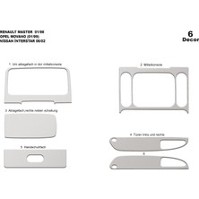 meriç cockpit design Meriç® Renault Master Ön Torpido Kaplama Maun 6 Parça 1999-2003