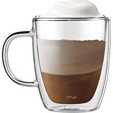 Nuo Enjoy Life Çift Camlı Cappucino Bardağı - 350 ml