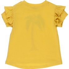 Panço Kız Bebek Baskılı Kısa Kollu T-Shirt