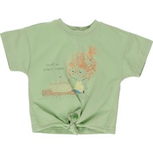 Panço Kız Bebek Baskı Detaylı T-Shirt