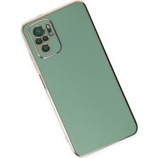 Newface Xiaomi Redmi Note 10S Kılıf Volet Silikon - Açık Yeşil