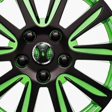 Oto Aksesuarcım Green Play Tuning Damla Geçme Jant Göbeği 4'lü 55MM