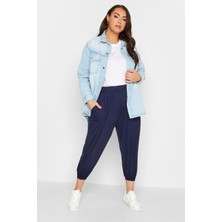 Uniq Store Büyük Beden Paçası Lastikli Pantolon 144780