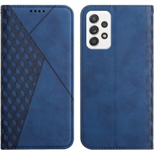 Cool-M Rhombus Baskı Güçlü Mıknatıs Otomatik Kapanış Pu Deri Kılıf Cüzdan Stand Samsung Galaxy A33 5g Için Telefon Kapağı (Yurt Dışından)