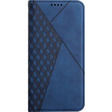 Cool-M Rhombus Baskı Güçlü Mıknatıs Otomatik Kapanış Pu Deri Kılıf Cüzdan Stand Samsung Galaxy A33 5g Için Telefon Kapağı (Yurt Dışından)