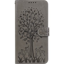 Cool-M Geyik Ağacı Deseni Pu Deri Cüzdan Stand Samsung Galaxy A33 5g Için Telefon Koruyucu Kılıf Kapağı (Yurt Dışından)