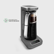 Karaca Çaysever Robotea Pro 4in1 Konuşan Otomatik Su Isıtıcı Çay ve Filtre Kahve Makinesi Space Gray